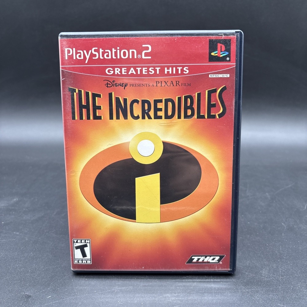 The Incredibles (Sony PlayStation 2, 2004) PS2 Greatest Hits Disney Tested